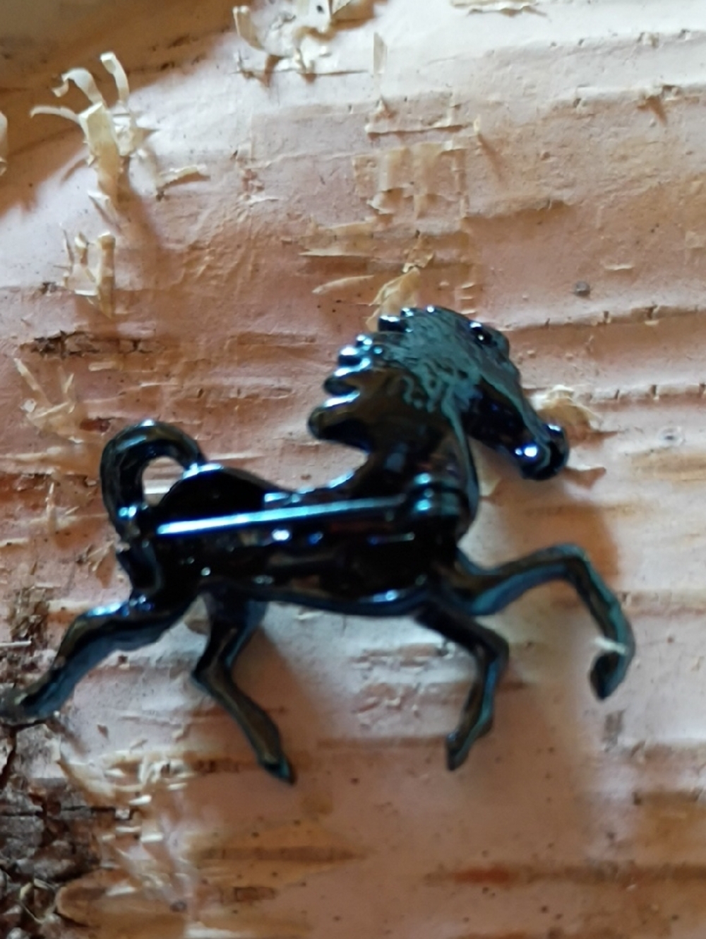 Iridescent Multicolor Horse Figurine Pin - Picture 4 of 6